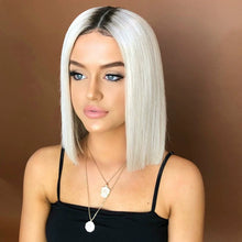 Colorful Short Straight Hair Wig