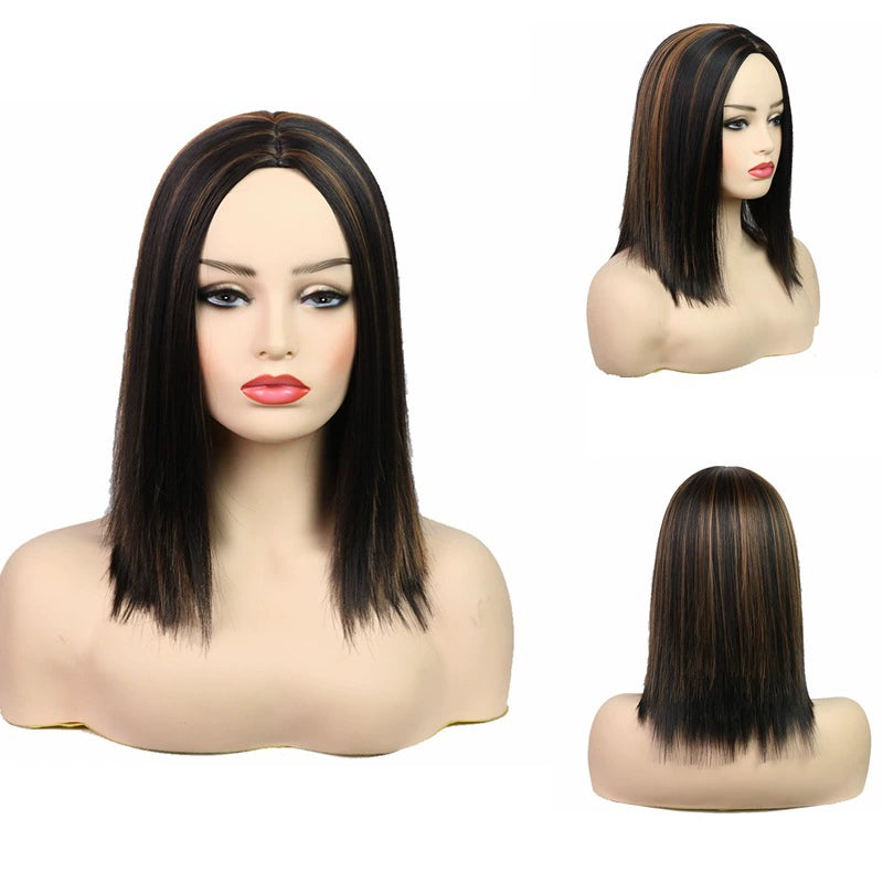 Colorful Short Straight Hair Wig