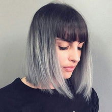 Colorful Short Straight Hair Wig