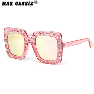 Street Shot Goddess Temperament Large Square Frame Sunglasses