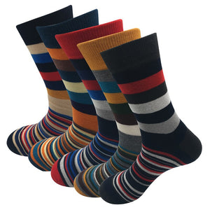 Latest Design Striped Multi-pack Cotton Socks