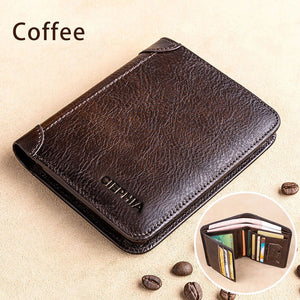 Genuine Leather Rfid Protection Wallet