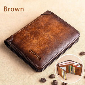 Genuine Leather Rfid Protection Wallet