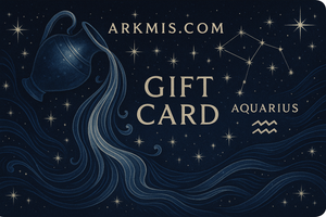 Aquarius themed gift card for Arkmis.com