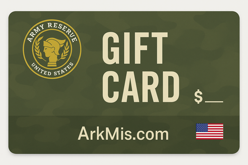 Army Reserve themed gift card for ArkMis.com