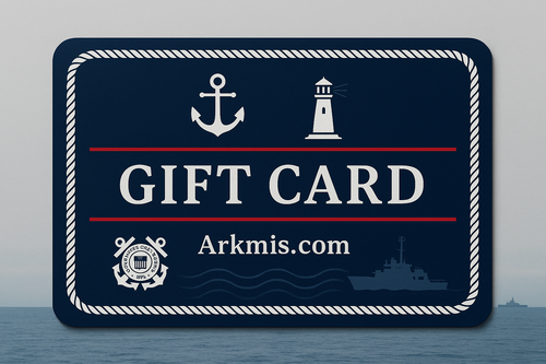 Coast Guard themed gift card for Arkmis.com