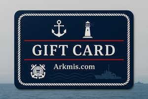 Coast Guard themed gift card for Arkmis.com