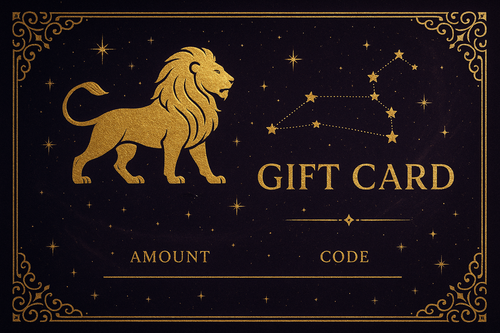 leo astrological themed gift card