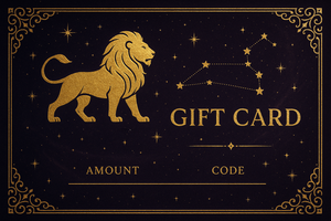leo astrological themed gift card