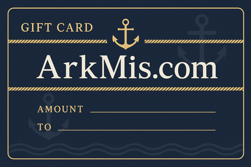 navy themed gift card for ArkMis.com