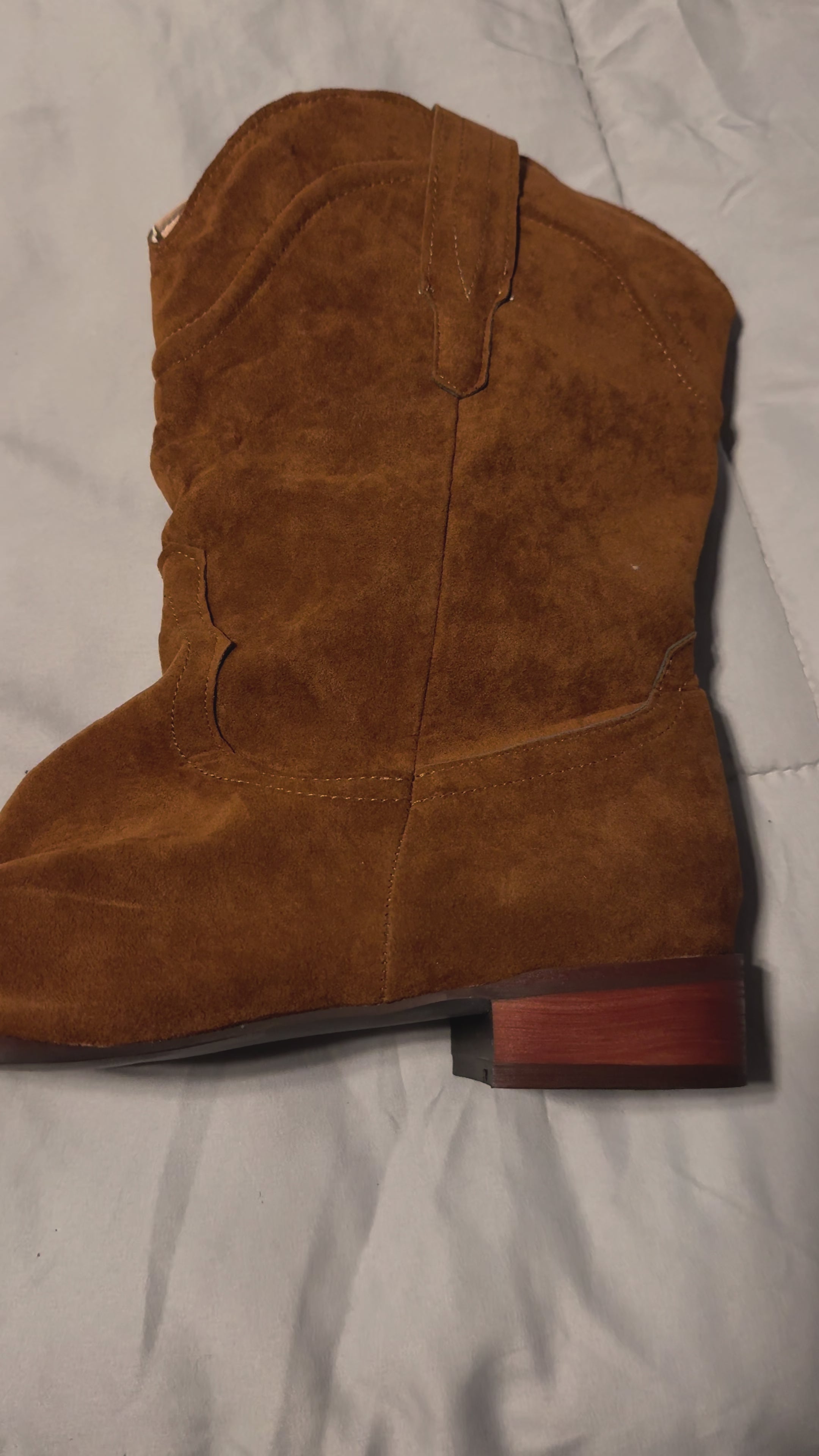 Brown Suede Sz 9.5 Women's Cowboy Boots