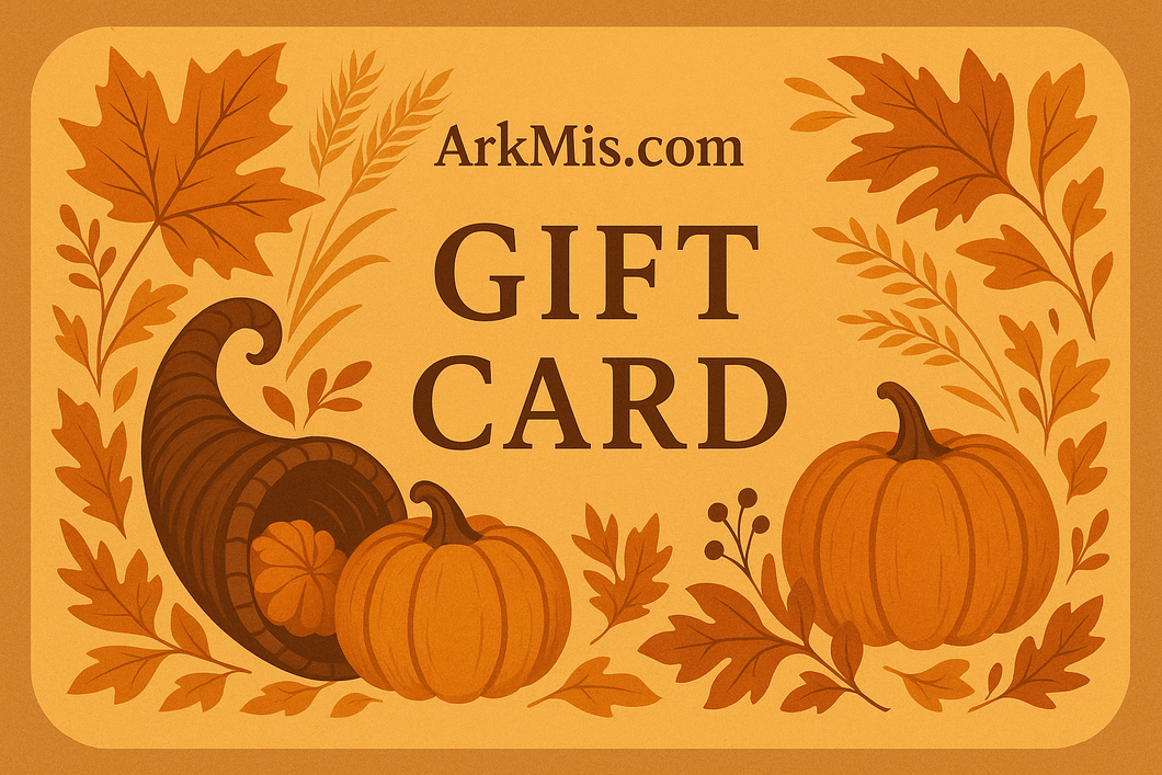 Thanksgiving themed gift card for ArkMis.com