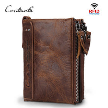 Genuine Crazy Horse Cowhide Leather Wallet