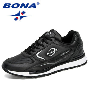 BONA Designer Nubuck Leather Sneakers