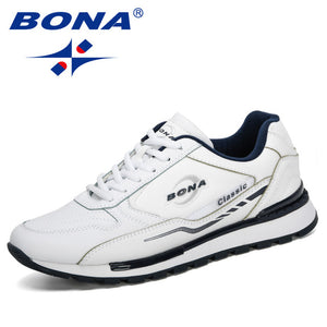 BONA Designer Nubuck Leather Sneakers