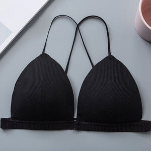 Front Closure Thin Seamless Soft Bra