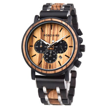 BOBOBIRD Quartz Chronograph Wooden Strap Watch