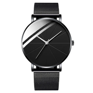 Minimalist Simple Ultra Thin Stainless Steel Mesh Belt Watch