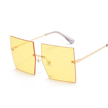 Vintage Square Rimless Sunglasses