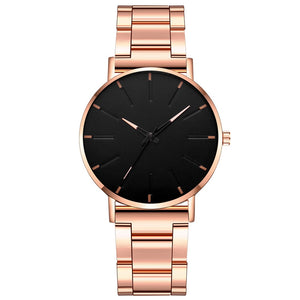 Elegant Ultra Thin Stainless Steel Quartz Watch