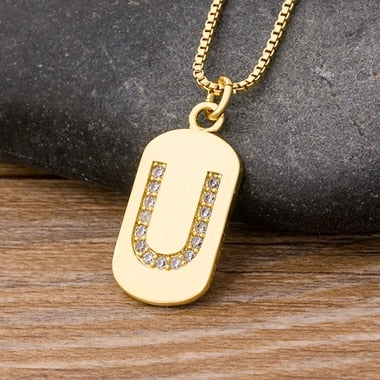 New Design Initial or Letter Copper Necklace