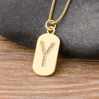 New Design Initial or Letter Copper Necklace
