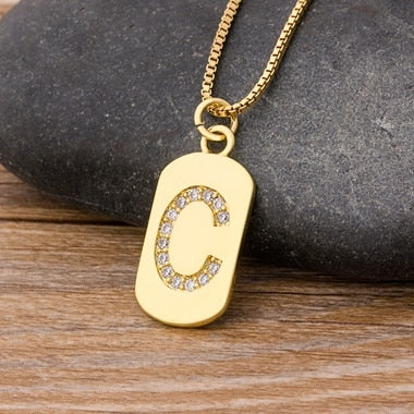 New Design Initial or Letter Copper Necklace