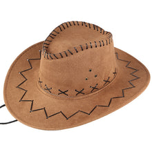 Faux Suede Western Hat