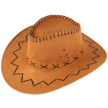 Faux Suede Western Hat