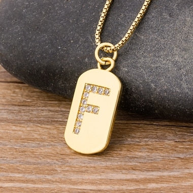 New Design Initial or Letter Copper Necklace
