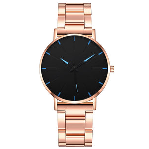 Elegant Ultra Thin Stainless Steel Quartz Watch