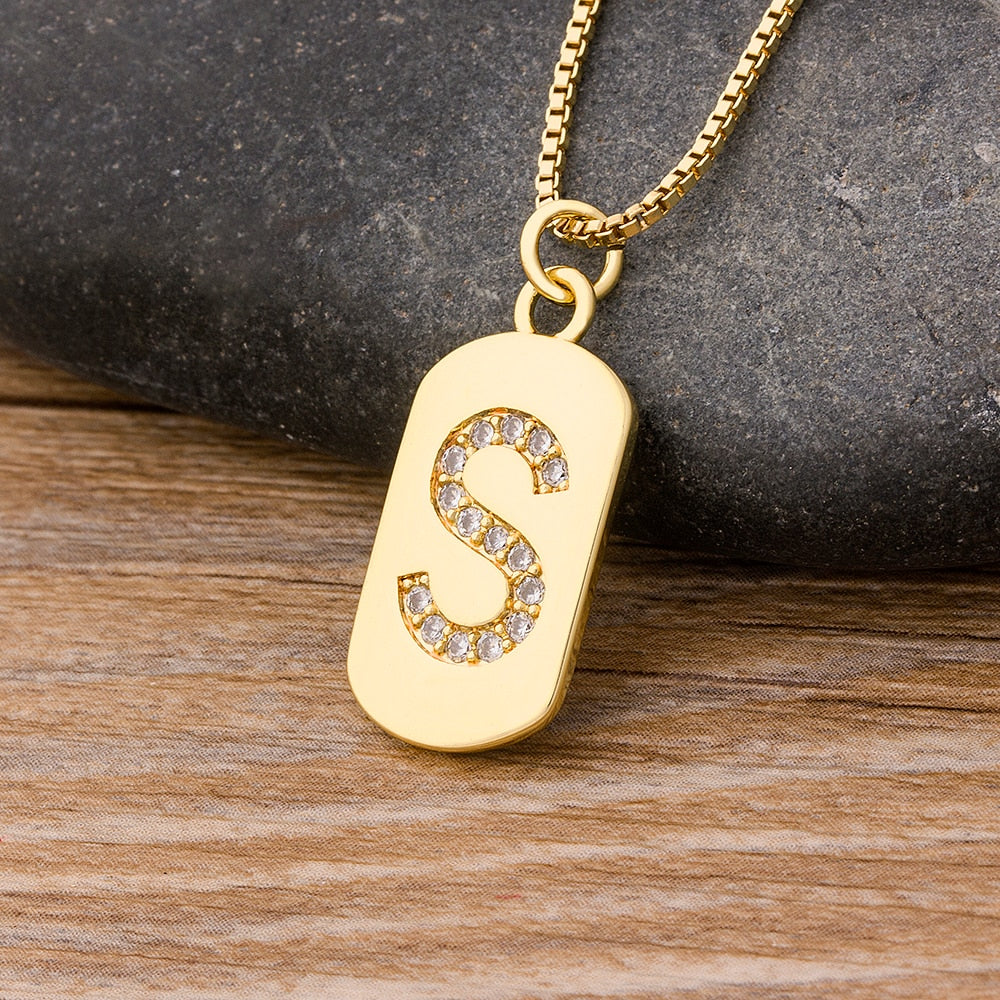 New Design Initial or Letter Copper Necklace