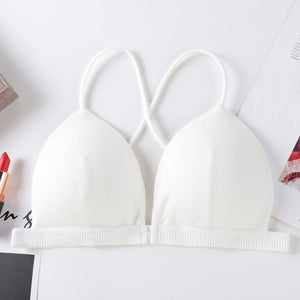 Front Closure Thin Seamless Soft Bra