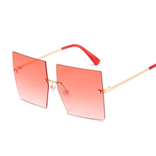 Vintage Square Rimless Sunglasses