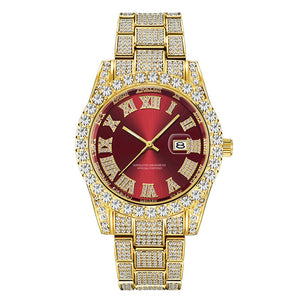 Full Iced Out Quartz Cubic Zircon Watch