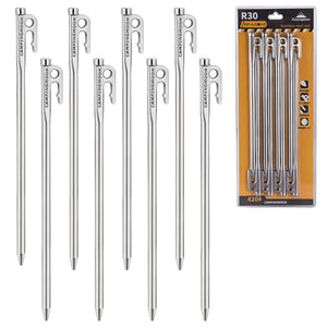 Stainless Steel Heavy Duty Steel Tent Stakes