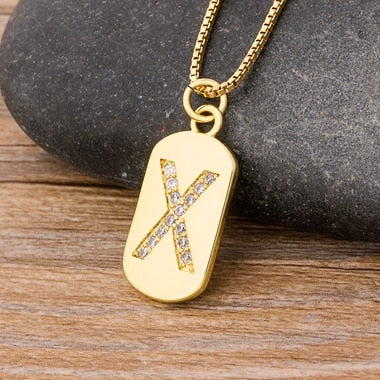 New Design Initial or Letter Copper Necklace