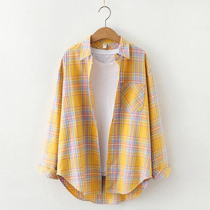 Plaid Long Sleeve Flannel Shirts