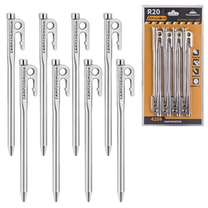 Stainless Steel Heavy Duty Steel Tent Stakes