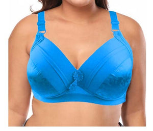 Thin Cotton Padded Solid Adjustable-Strap Bra