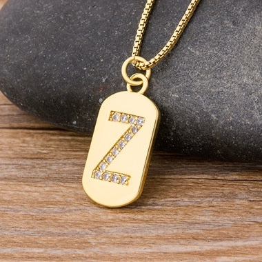 New Design Initial or Letter Copper Necklace