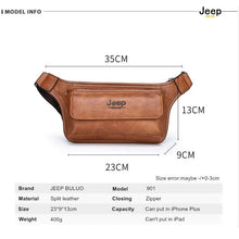 Functional Leather Hip Bag