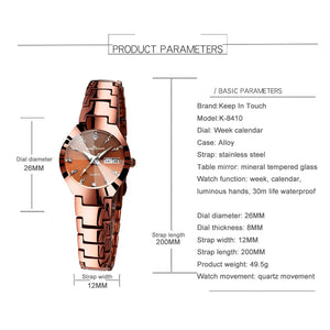 Luxury Quartz Small Dial Bracelet Watch