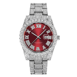 Full Iced Out Quartz Cubic Zircon Watch