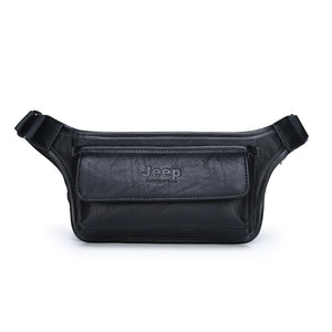 Functional Leather Hip Bag