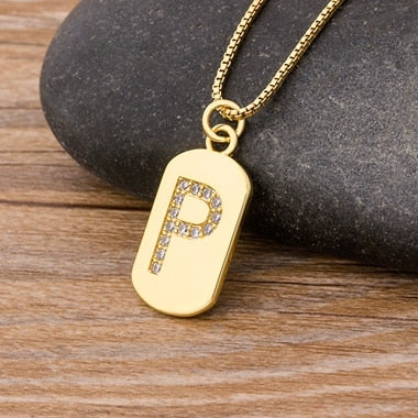 New Design Initial or Letter Copper Necklace