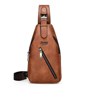 Sling Crossbody Split Leather Bag