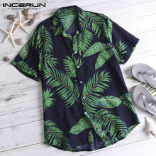 Hawaiian Tropical Floral Print Short Sleeve Shirt