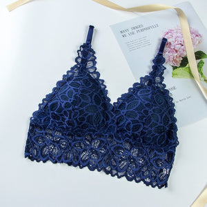 Wireless Lace Three Quarters 3/4 Cup Padded Bra