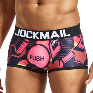 Jockmail Colorful Breathable Spandex Animal Cartoon Low Waist  Briefs